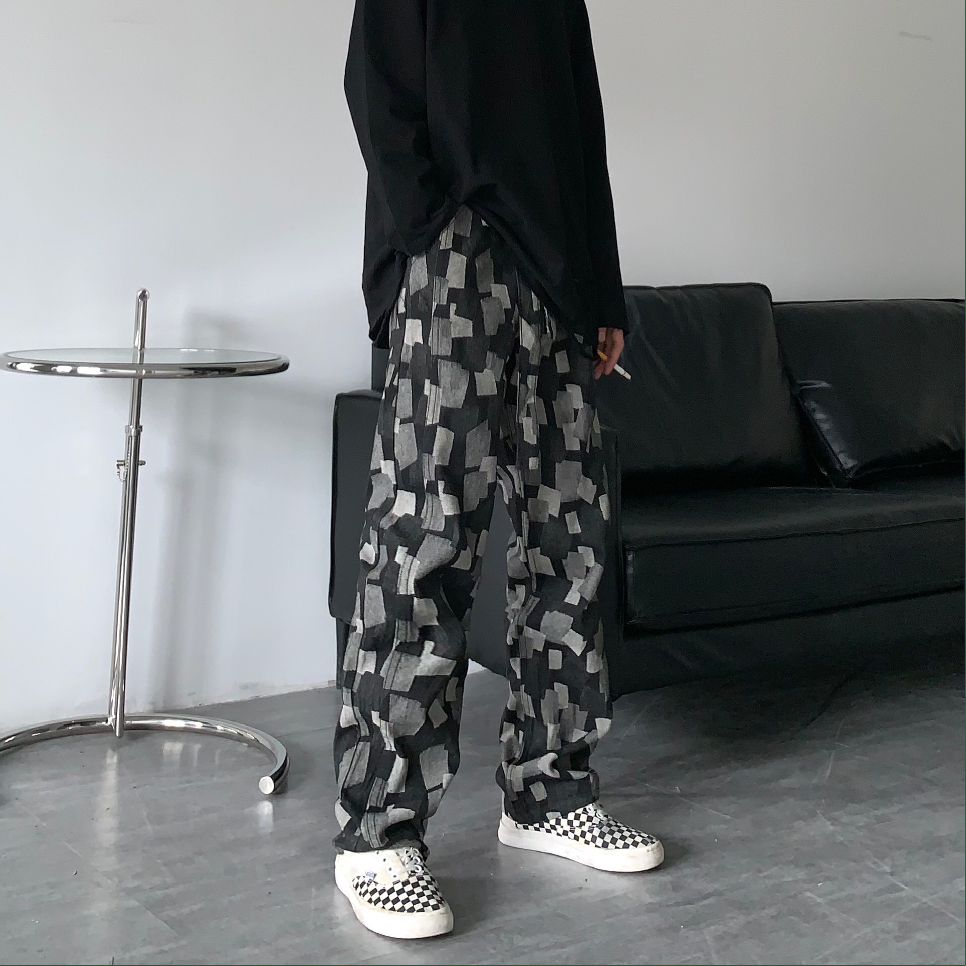 Quần jean dài dáng rộng phong cách retro hip hop thời trang cá tính cho nam | BigBuy360 - bigbuy360.vn