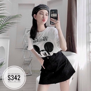 Bigsize Set váy mickey S342