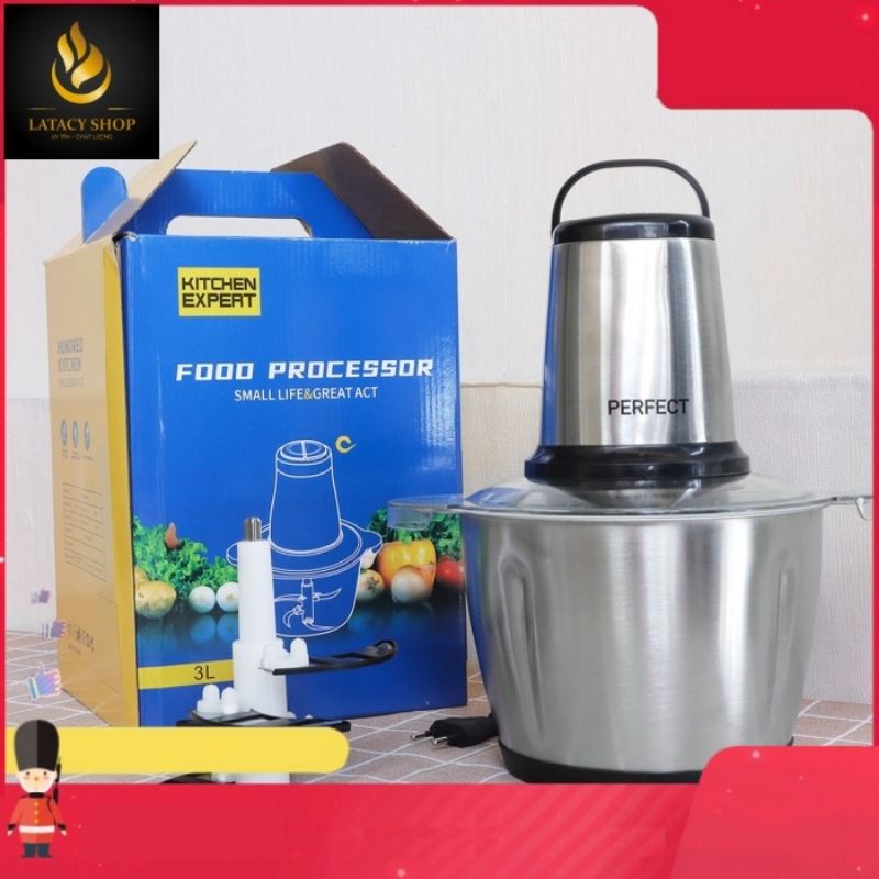 Máy Xay Thịt Cối Inox 2L Đa Năng KITCHEN EXPERT HDA Xay Siêu Tốc