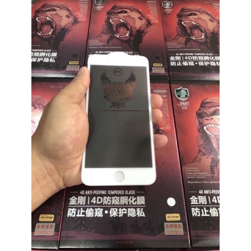 Kính cường lực KingKong 3D 4D cho iPhone 14 13 pro max 7 8plus XS Max 11 12 pro max Không Hộp