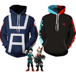 Áo hoodie họa tiết nhân vật Anime My boku No Hero Academia