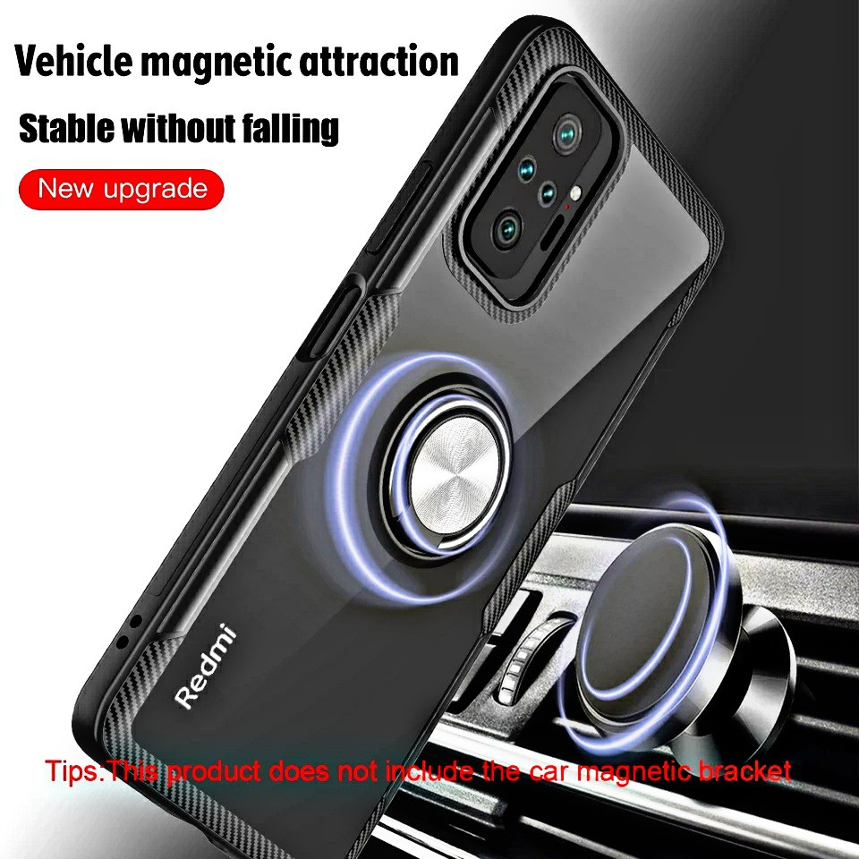 Ốp lưng Redmi Note 10 Pro FREESHIP Từ 50k chống sốc giá đỡ Iring lưng trong viền màu cao cấp