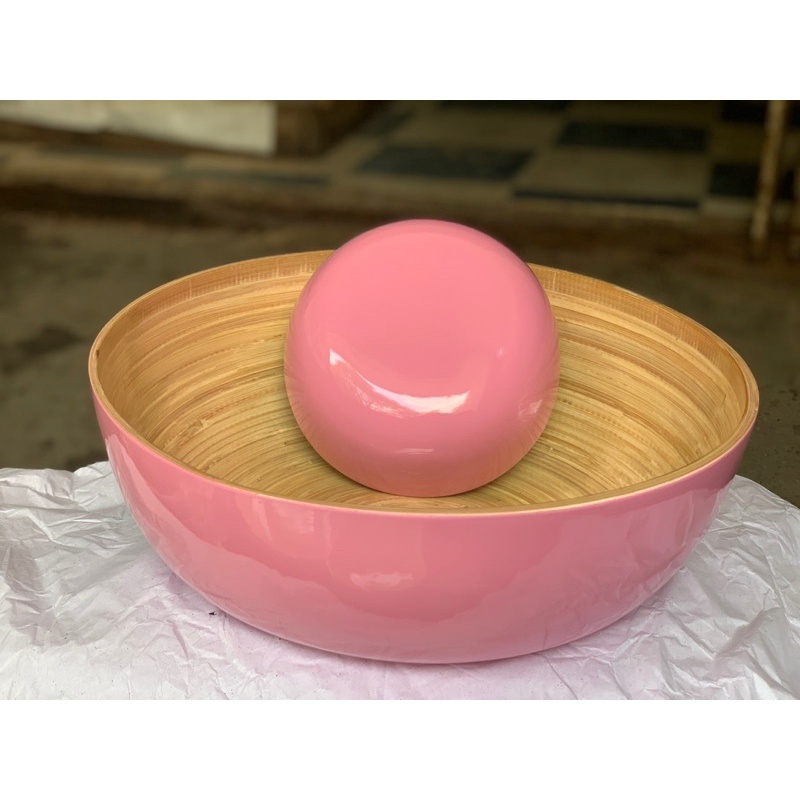 Chậu ngâm tay chân tre cho spa, nail