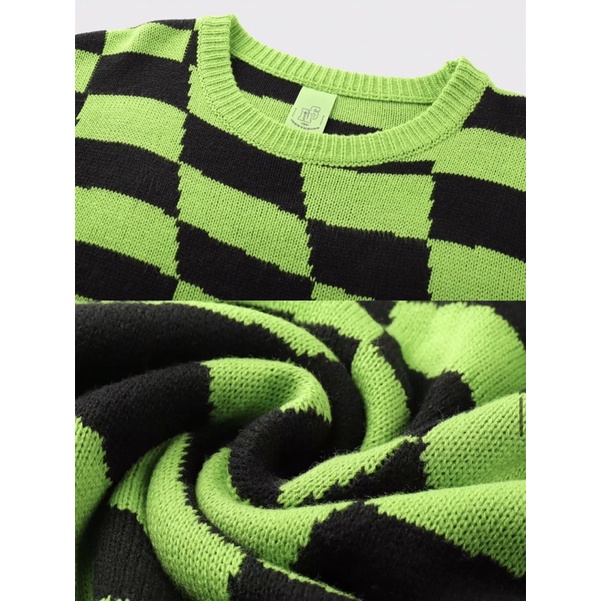 Checkered Sweater/ Áo len bàn cờ