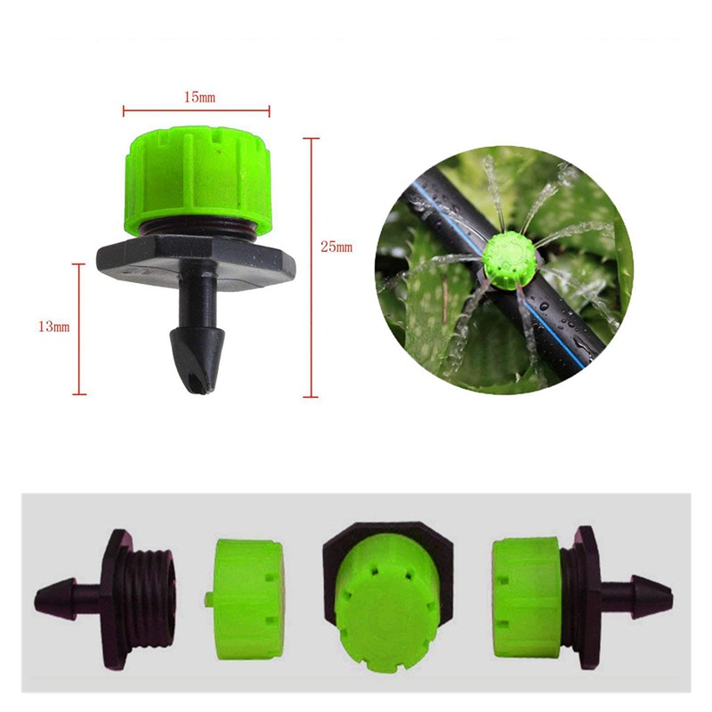 Set 100 Đầu Phun Nước 1 / 4inch Chống Tắc Nghẽn Tiện Dụng Cho Sân Vườn