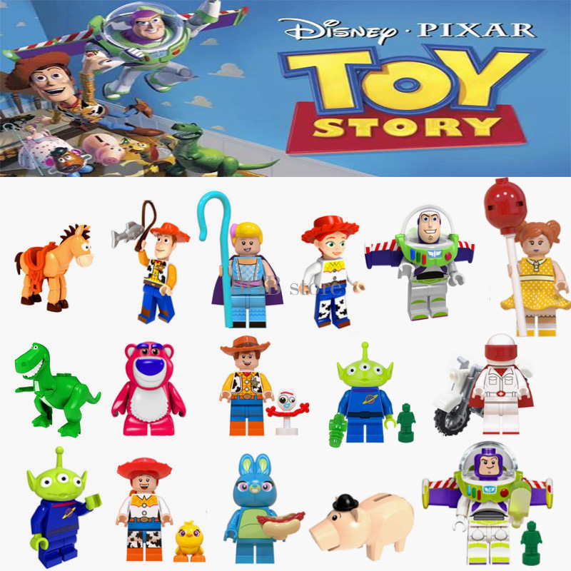 Mô hình đồ chơi lắp ráp Lego Woody Buzz Lightyear Wm6060 hoạt hình Toy Story 4/ 14 loại nhỏ tùy chọn cho trẻ em