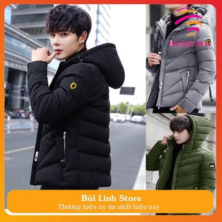 Áo khoác Nam mùa Đông có mũ trùm đầu_Chống rét đại hàn ( Màu Trắng )