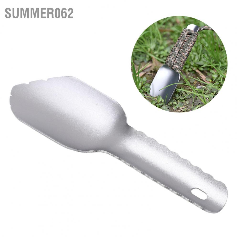 Summer062 Outdoor Portable Shovel Multipurposes Ultra Light Aluminum for Camping Mountaineering