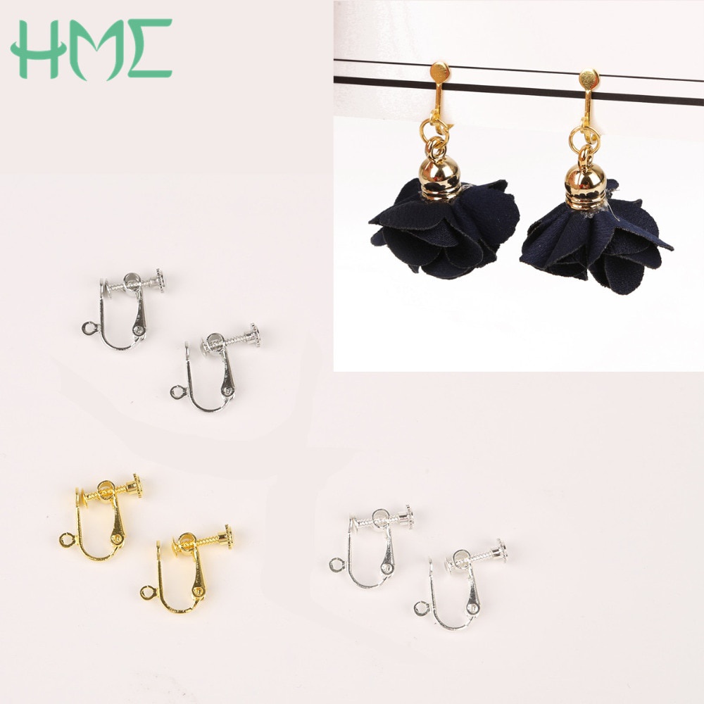 BEADIA Khuyên Kẹp Tai Tròn Không Xỏ Dùng Làm Trang Sức DIY
