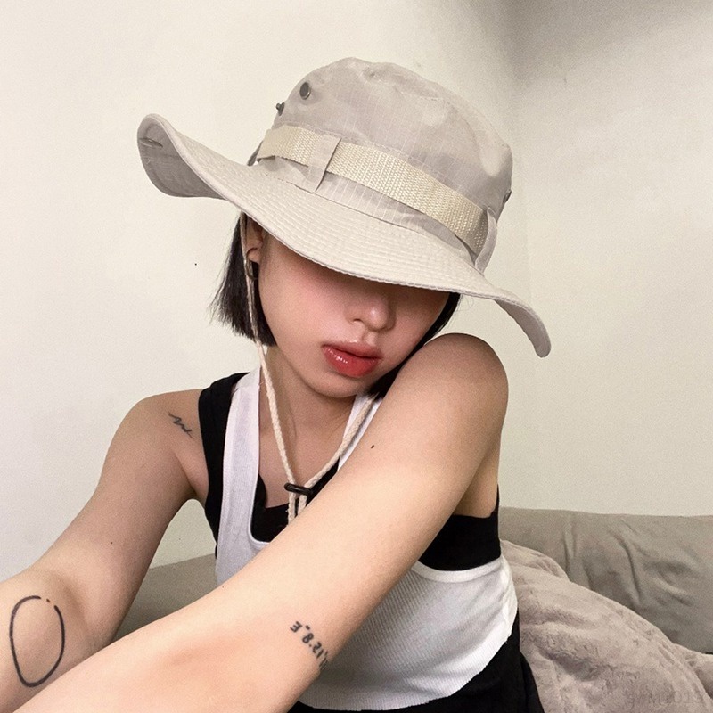 Nón Vành Chống Nắng Có Dây Đeo Tiện Lợi Cho Nam Nữ