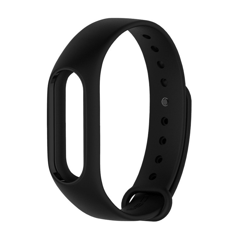 Dây Đeo Thay Thế Chất Liệu Silicon Màu Trơn Cho Xiaomi Mi Band 2 Tiện Dụng