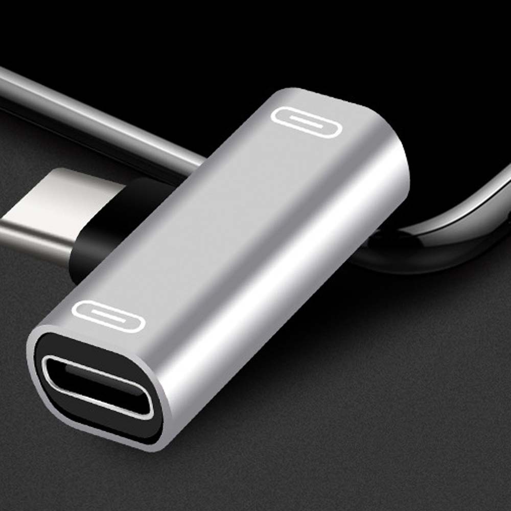 Aaron 1 Đầu Chuyển Đổi Từ Cổng Type-C Sang Cổng Cắm 2 Trong 1 Tiện Dụng