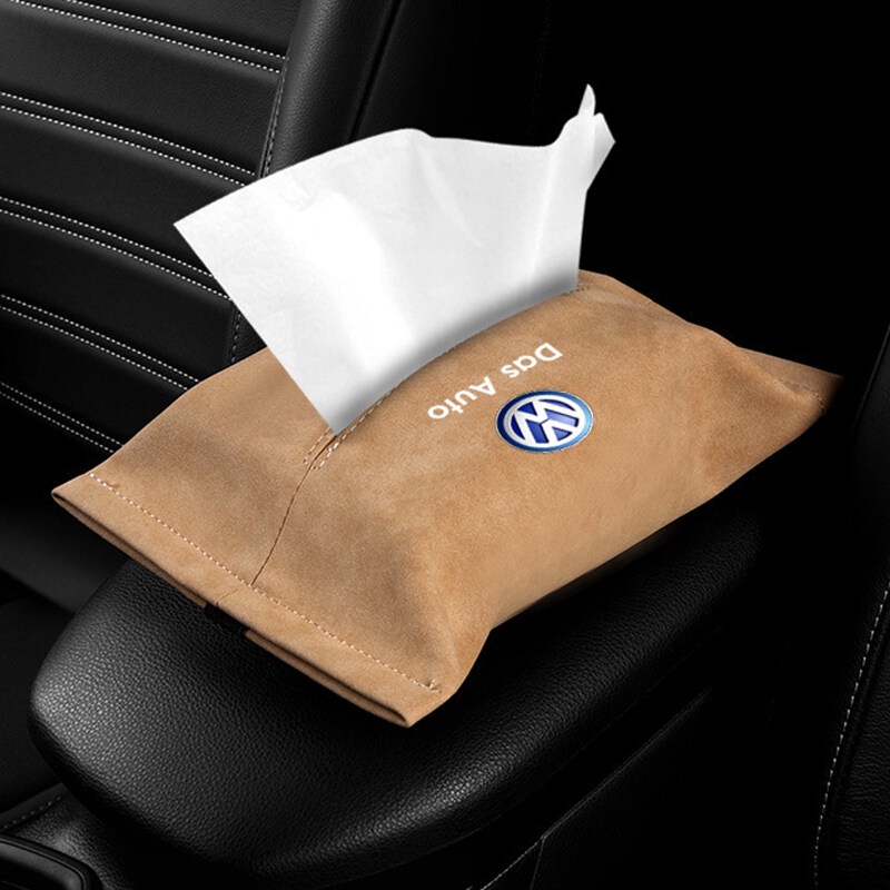 1 hộp đựng khăn giấy gắn ghế ngồi xe hơi cho VW Volkswagen Passat Santana Tiguan Bora Jetta CC Scirocco POLO Sharan Sagitar Magotan