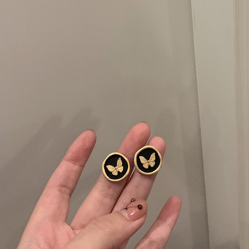 Bông Tai Hình Bướm Phong Cách Retro Thời Trang Mùa Hè 2022 Dành Cho Nữ