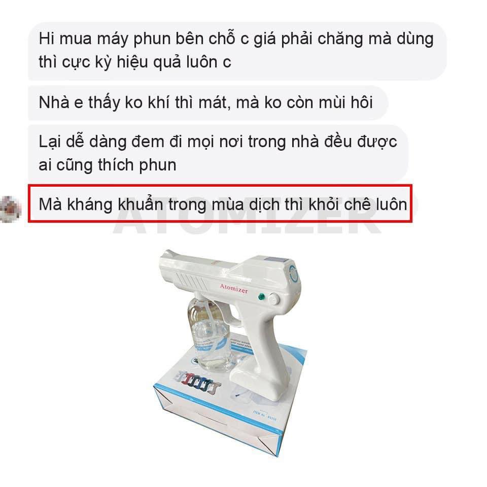 Súng Phun Khử Khuẩn Atomizer ❤️Máy Xịt Khử Khuẩn Nano 8 LED ❤️Máy Phun Khử Khuẩn Cầm Tay 5.0-Wonter