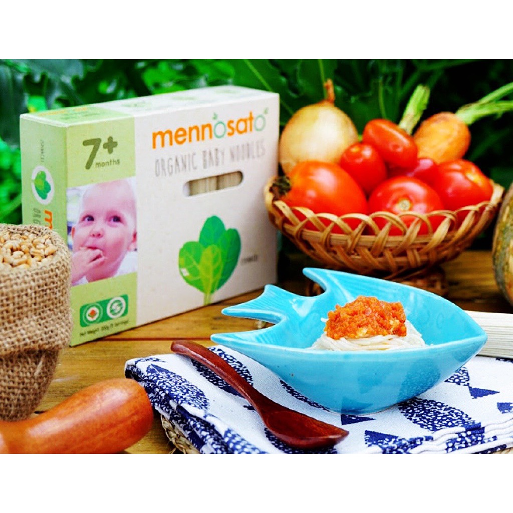 Mì sợi ăn dặm rau củ cho bé Mennosato (1 bó 40g)