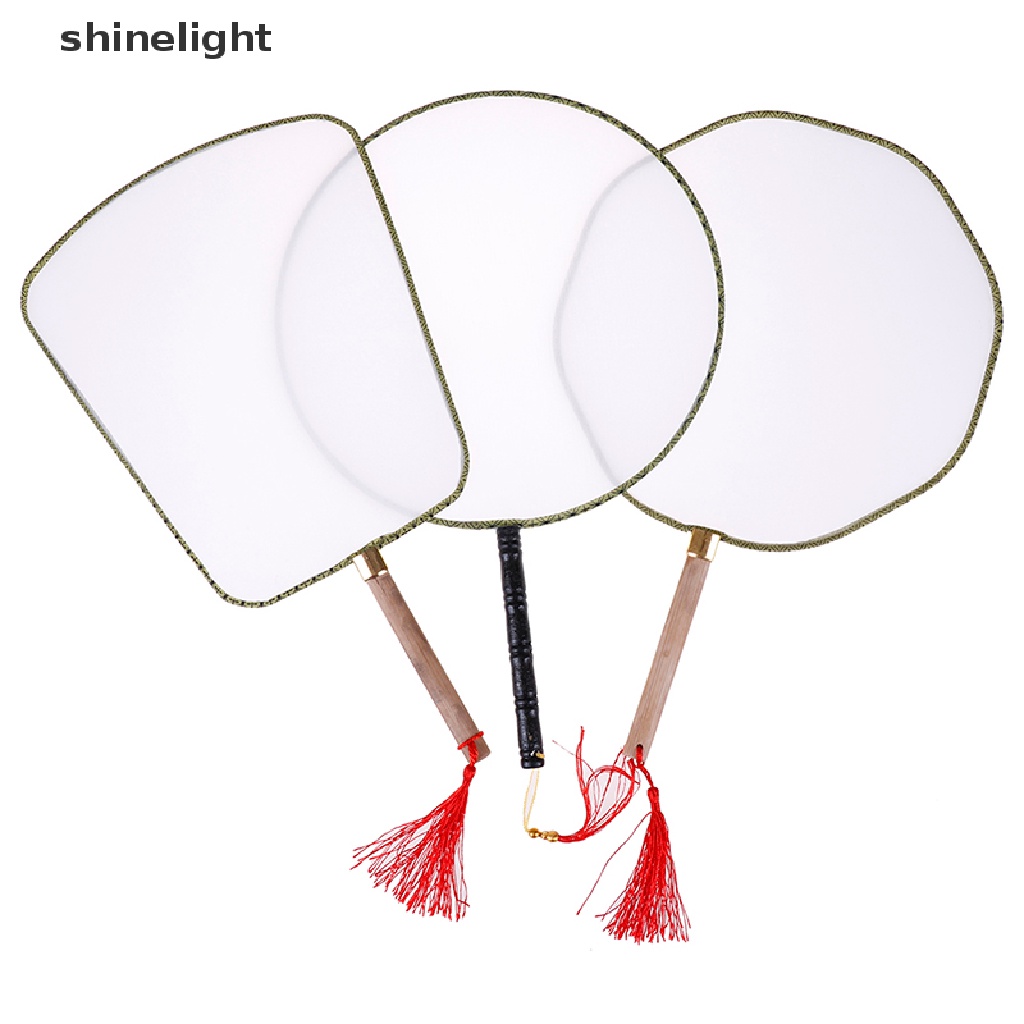Quạt Cầm Tay Màu Trắng Thanh Lịch DIY