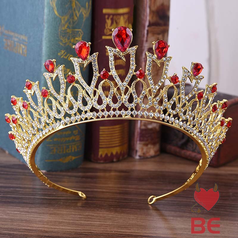 YADORNOS Vương miện đính đá sang trọng cho cô dâu