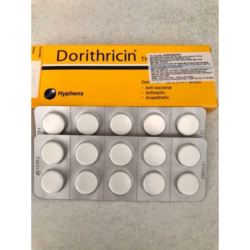 Viên ngậm sát trùng họng DORITHICIN