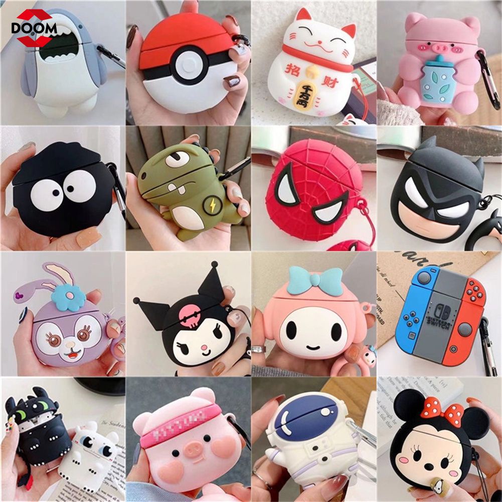 Ốp Hoạt Hình Không Dây 5.0 Bluetooth Tai Nghe Nhét Tai Tai Nghe Tai Nghe Earpods Tai Nghe Ốp Lưng Ngôi Sao Sương Cho Inpods I12 Dành Cho Điện Thoại Thông Minh