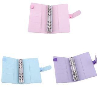 Alison Notebook Cover Refillable DIY Ring Binder File Folder A6 / A5 Da PU Notepad Cover
