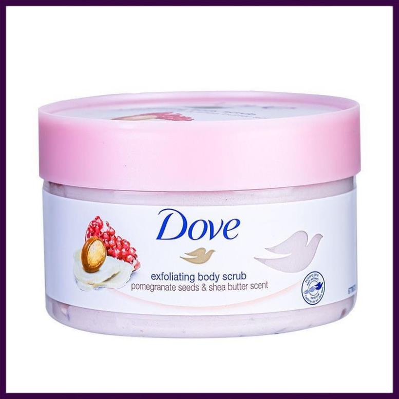 [Nhập Khẩu 100%] Tẩy tế bào chết Dove 225ml Macadamia và Lựu
