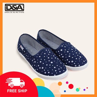 Giày slipon nữ D&A EPL1901 siêu nhẹ Đông Ấn