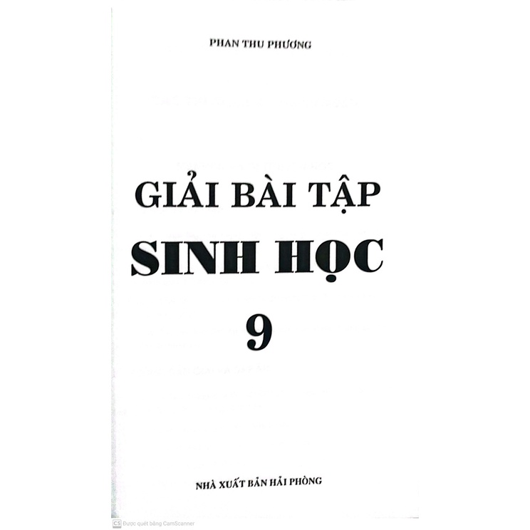 Sách giải bài tập sinh học 9