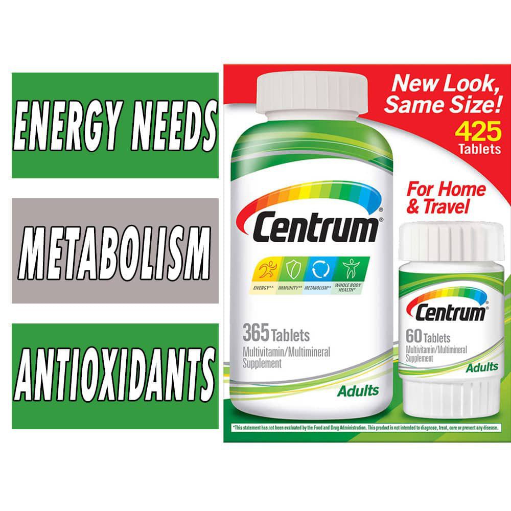 [Date 2022]Centrum dành cho nam nữ dưới 50 tuổi 425 viên | BigBuy360 - bigbuy360.vn