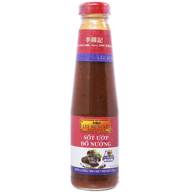 Sốt Ướp Đồ Nướng Vị Tiêu Đen Đậm Đặc Lee Kum Kee Chai 235G