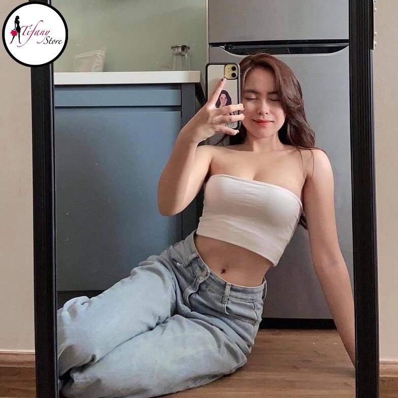 Áo Ống Quây Ngực Thun Trơn Co Giãn Croptop Màu Trắng Freesize "ÁO QUÂY" | WebRaoVat - webraovat.net.vn