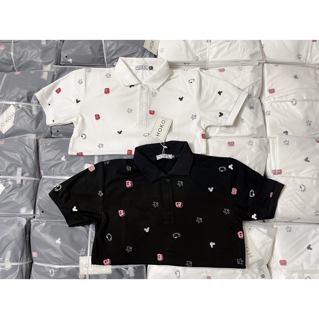 Áo thun nam cổ trụ tay ngắn in họa tiết thú vị phong cách trẻ trung lịch lãm chất cotton thoáng mát thấm hút mồ hôi