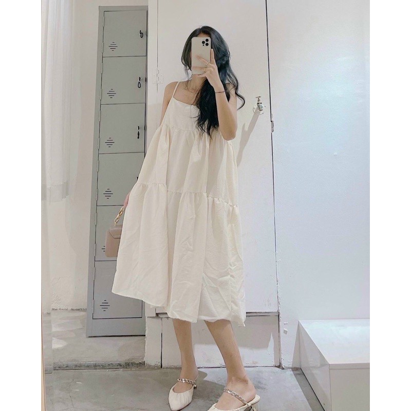 Đầm bbd 2s màu kem | BigBuy360 - bigbuy360.vn