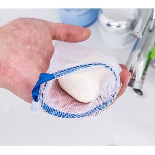 Túi lưới đựng xà bông tắm, bánh gội đầu tạo bọt soap saver Ecobuff