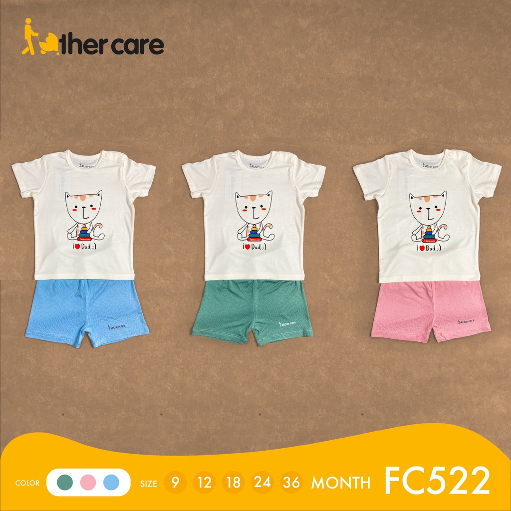 Bộ Quần Áo trẻ em Cài vai CT FatherCare I Love Dad - FC522
