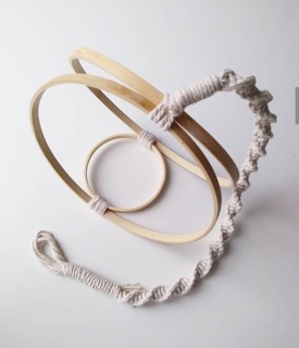 Vòng tre làm dreamcatcher, macrame trang trí nhà cửa