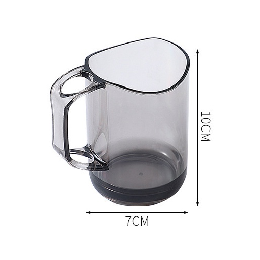Cốc nước súc miệng trong suốt gia đình Cốc đánh răng đơn giản Cốc rửa chén nhựa sáng tạo cốc nước đôi cốc bàn chải đánh răng