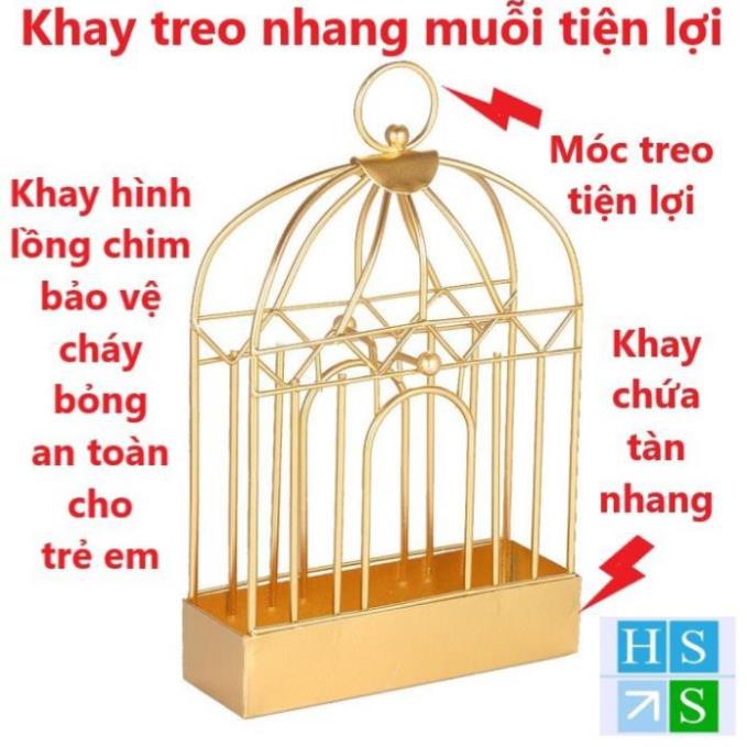 Lồng đựng nhang muỗi hình lồng chim khay đựng hương muỗi bằng thép an toàn cho trẻ em - HS Shop Thủ Đức