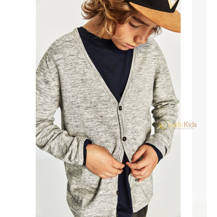 Áo khoác len Cardigan bé trai size đại Zara (2-12Y) - AK002