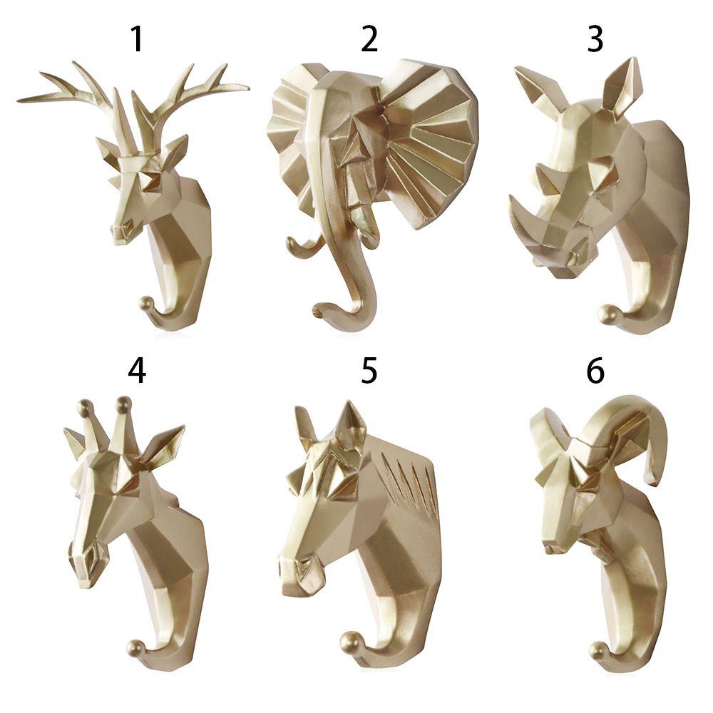 Móc Treo Quần Áo Hình Sừng Hươu Bằng Nhựa Phong Cách Bắc Âu Vintage