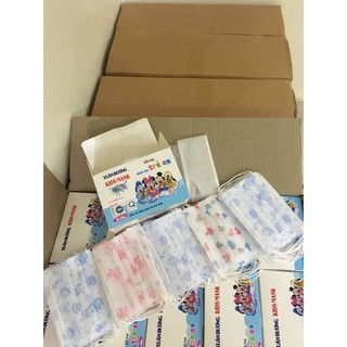 Combo 5 Bịch khẩu trang trẻ em Xuân Dương, Long Hưng (10 chiếc/bịch)