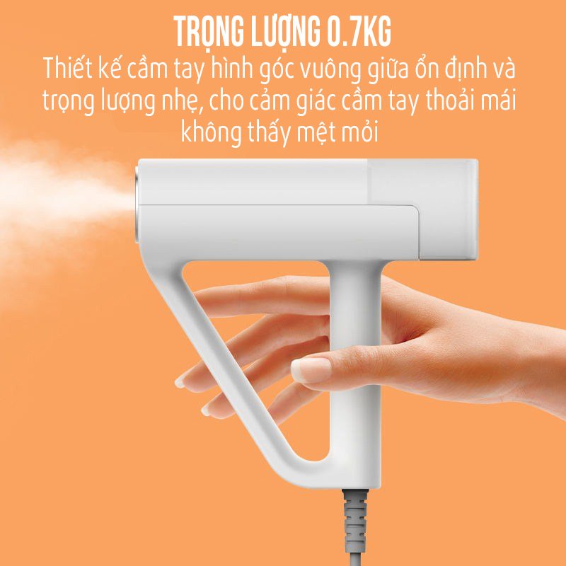 Bàn là hơi nước cầm tay Derma HS100 công suất 1000W dung tích 200ml Bàn ủi hơi nước cầm tay mini VT124