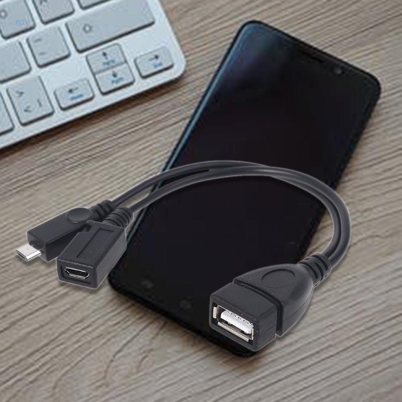 Dây cáp chuyển đổi Micro USB sang USB 2.0 OTG cho Amazon TV/điện thoại/máy tính bảng/PC