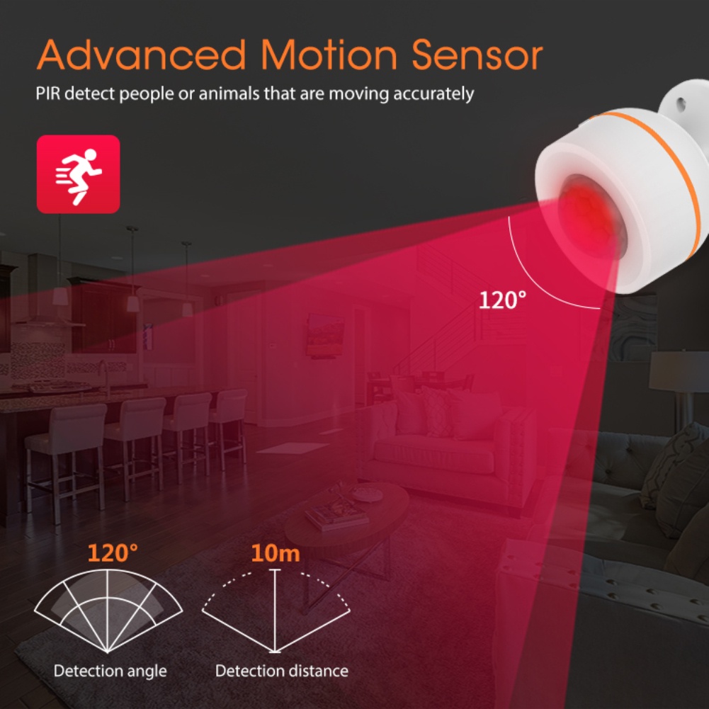 Aubess Aubess Máy Dò Hồng Ngoại Burgla Không Dây Tích Hợp Cảm Biến Chuyển Động Zigbee Pir Chạy Bằng Tuya