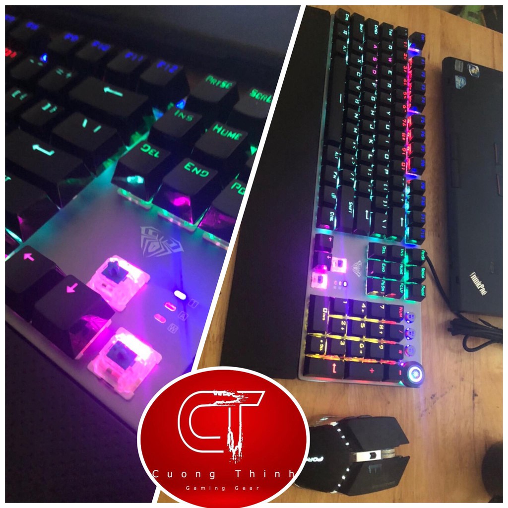 Bàn Phím Cơ 💓FREESHIP💓 Bàn Phím  Aula_f2088  Bàn Phím máy tính chính hãng led RGB.