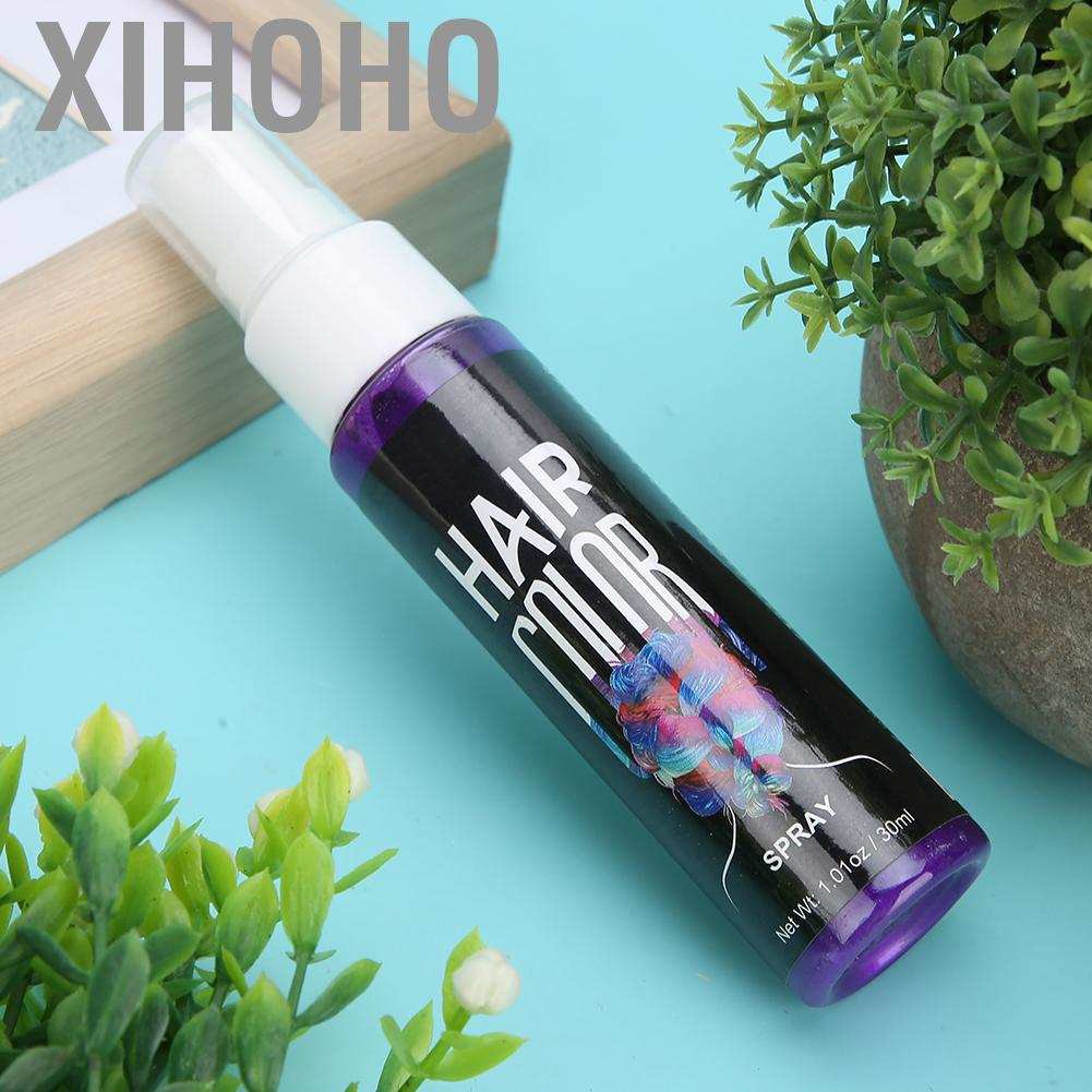 (hàng Mới Về) Chai Xịt Tóc Tạm Thời Nhiều Màu Sắc Tùy Chọn 30ml