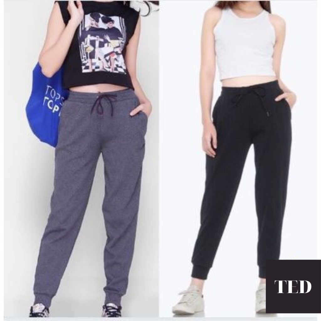 [Mã FAMARAL2 giảm 10K đơn 50K] Quần joger nữ len tăm bo gấu lưng thun_Quần Jogger Len Tăm Nữ hàng chuẩn TED11