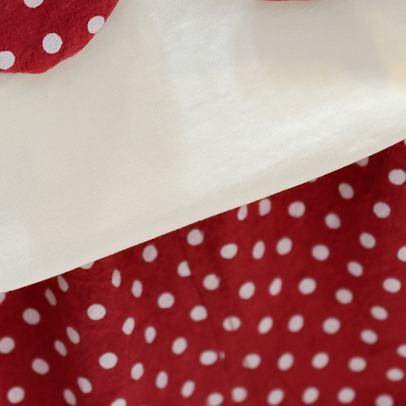 Áo Khoác Tay Ngắn Chất Cotton Hoạ Tiết Cherry Đáng Yêu Cho Bé