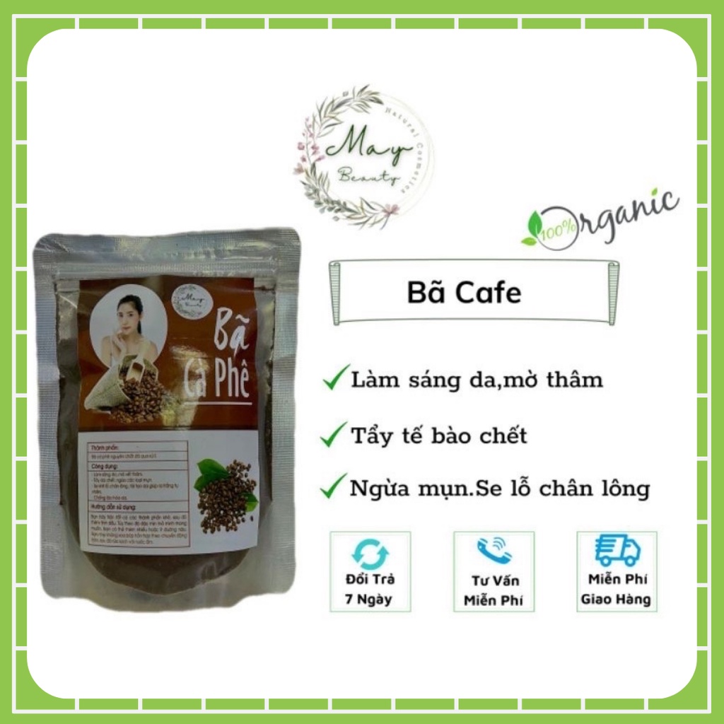 100g Bã cafe nguyên chất tẩy tế bào chết - tắm trắng organic handmade