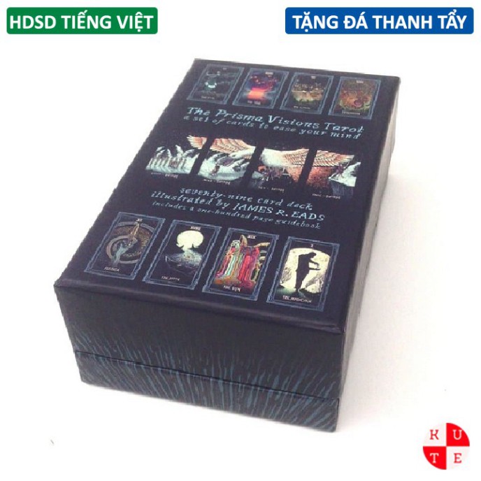 Bài Tarot Prisma Visions 78 Lá Cán Bóng Giấy Dày Tặng File Hướng Dẫn Tiếng Việt Và Đá Thanh Tẩy